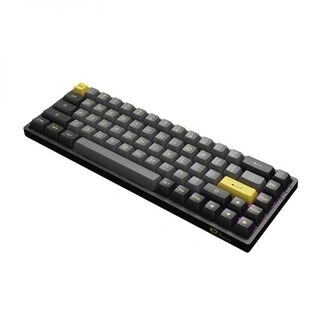 Клавиатура беспроводная AKKO 3068B Plus Black&Gold (Jelly Pink switches)