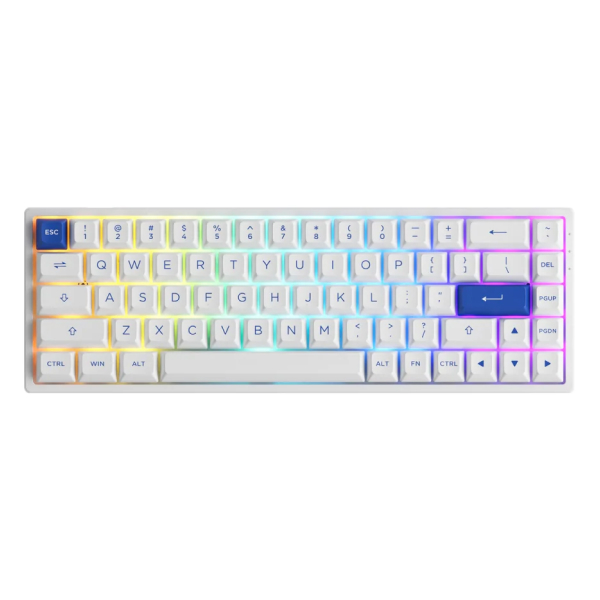 Игровая клавиатура AKKO 3068B White&Blue (Jelly Pink switches)