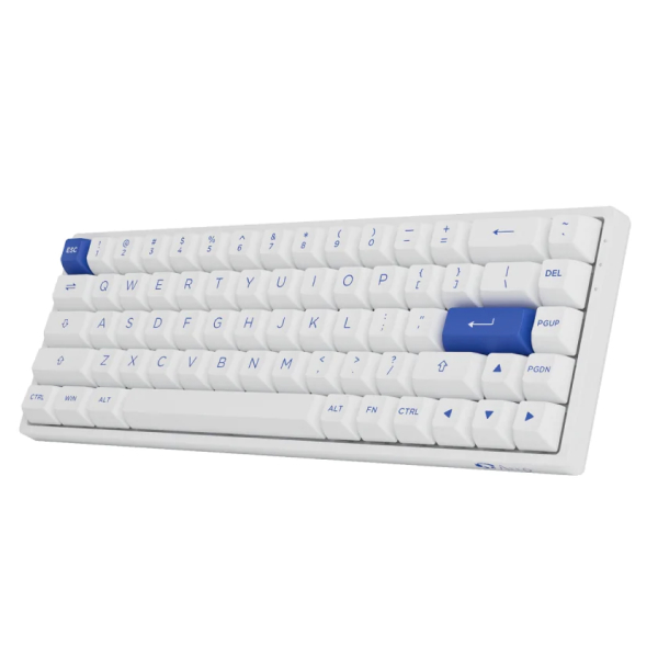 Клавиатура беспроводная AKKO 3068B White&Blue (Jelly Pink switches)
