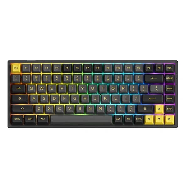 Клавиатура беспроводная AKKO 3084B  Black&Gold (Jelly Pink switches)