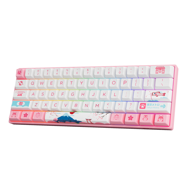 Клавиатура проводная AKKO 3061 World Tour Tokyo ( Pink CS)
