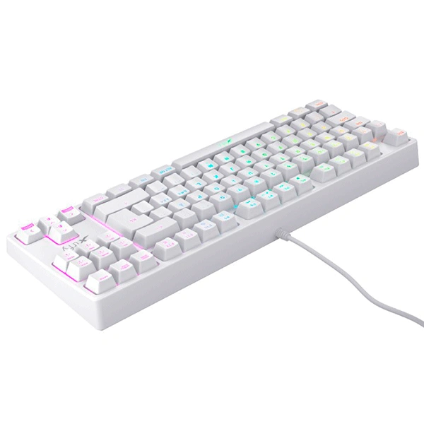 Клавиатура игровая Xtrfy K4 TKL RGB Kailh Red RU White (XG-K4-RGB-TKL-WH-R-RUS) - фото 3