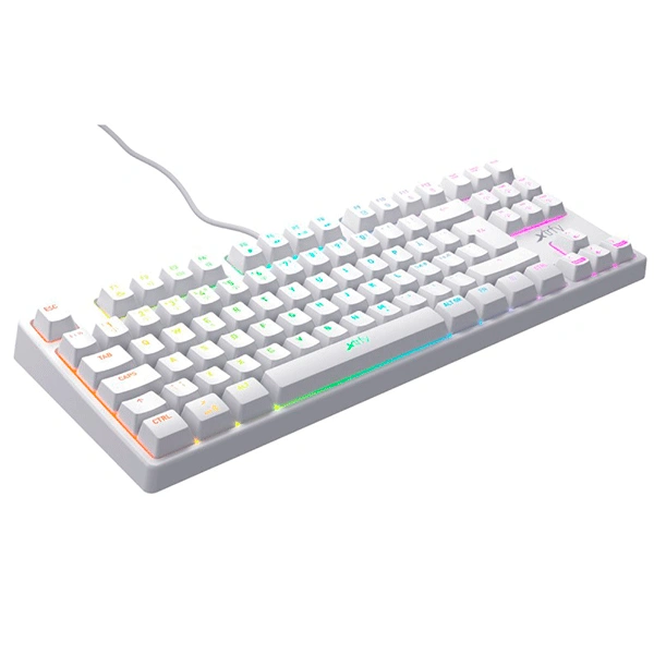 Клавиатура игровая Xtrfy K4 TKL RGB Kailh Red RU White (XG-K4-RGB-TKL-WH-R-RUS) - фото 4