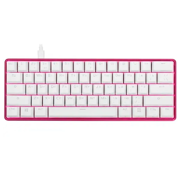 Клавиатура HyperX Alloy Origins 60 (572Y6AA#ACB) Pink - фото 2