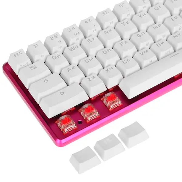 Клавиатура HyperX Alloy Origins 60 (572Y6AA#ACB) Pink - фото 3