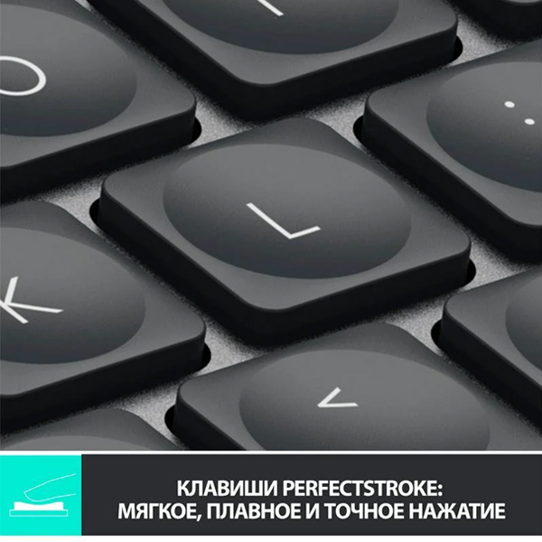 Клавиатура беспроводная Logitech MX Keys Mini темно-серый (920-010501)