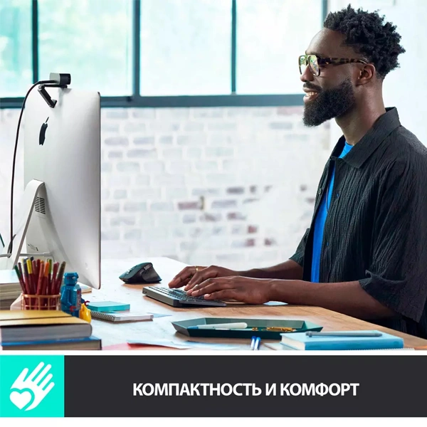 Клавиатура беспроводная Logitech MX Keys Mini Light Gray 920-010502 - фото 5