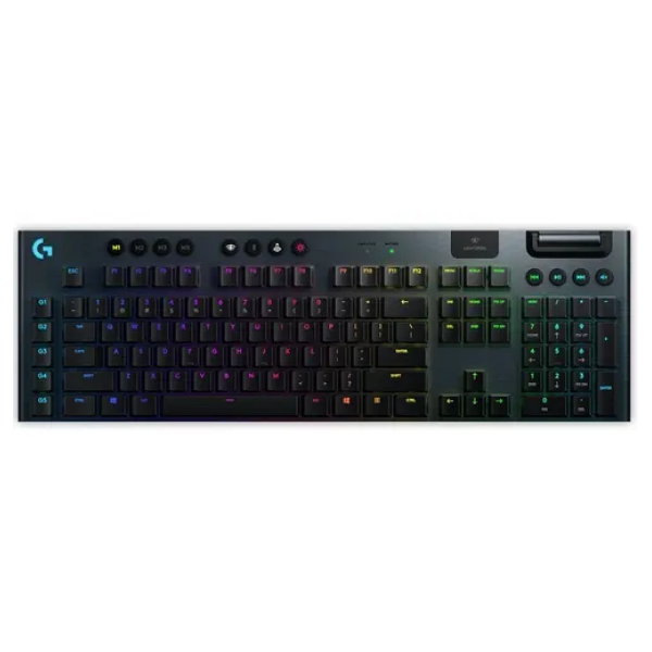 Игровая клавиатура Logitech G915 LightSpeed Wireless RGB, черно-серый (920-008909)