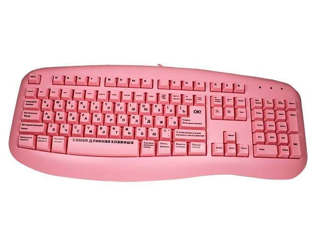 Клавиатура Sven Keyboard Standard 636 USB pink for Blondes