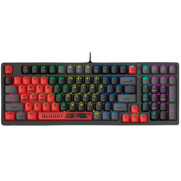 Клавиатура игровая Bloody S98-RED