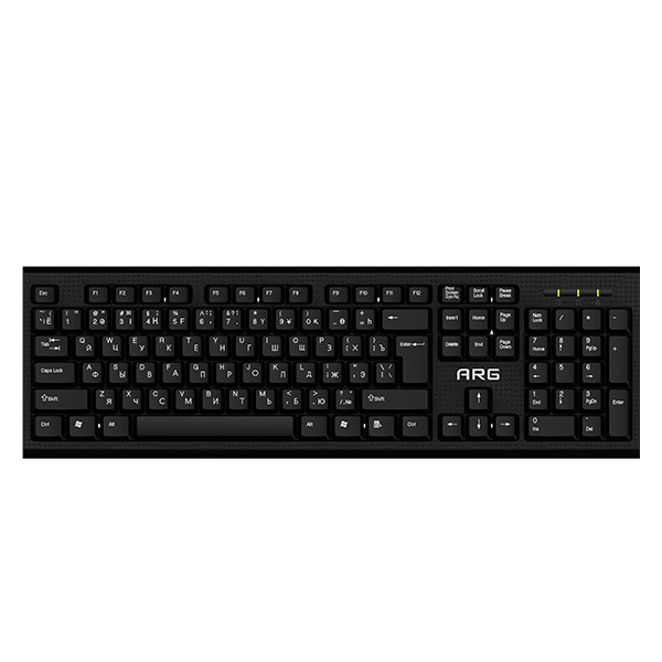 Клавиатура обычная беспроводная ARG KO2W