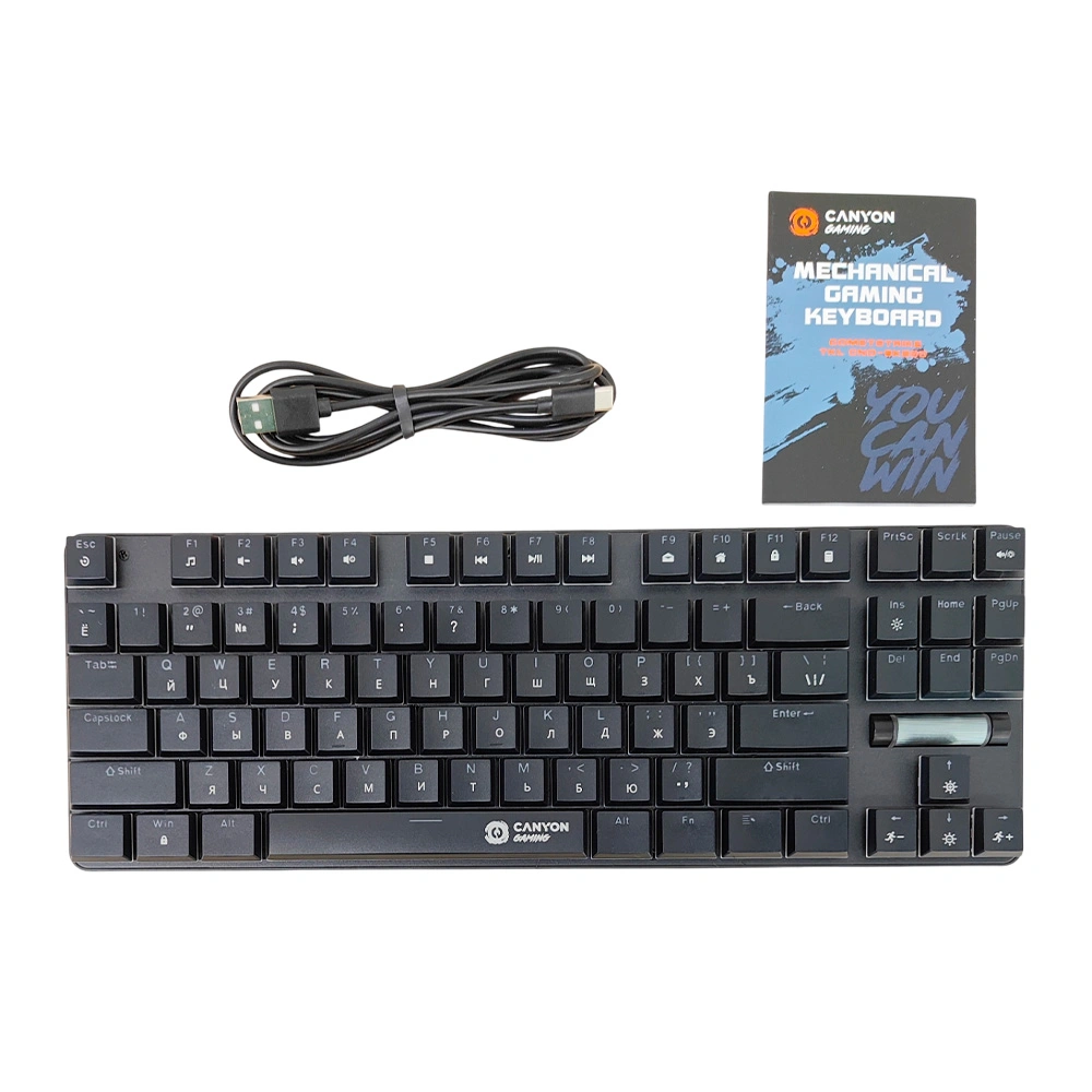 Клавиатура проводная Canyon CND-SKB50-RU TKL - фото 6