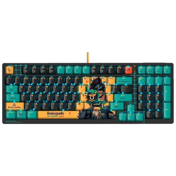 Bloody ойын пернетақтасы AT98 Renegade Black Midnight