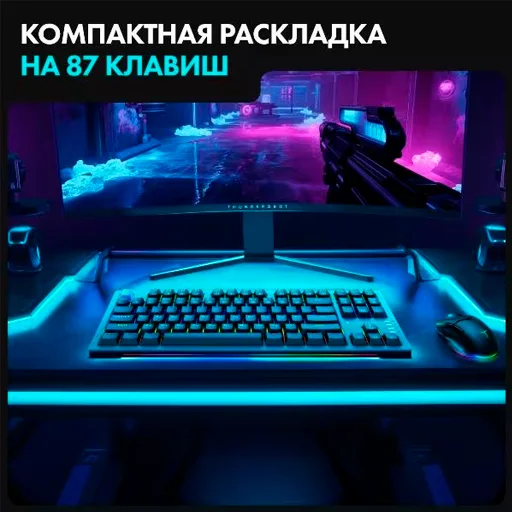 Клавиатура проводная Thunderobot K87R Sage Green - фото 3