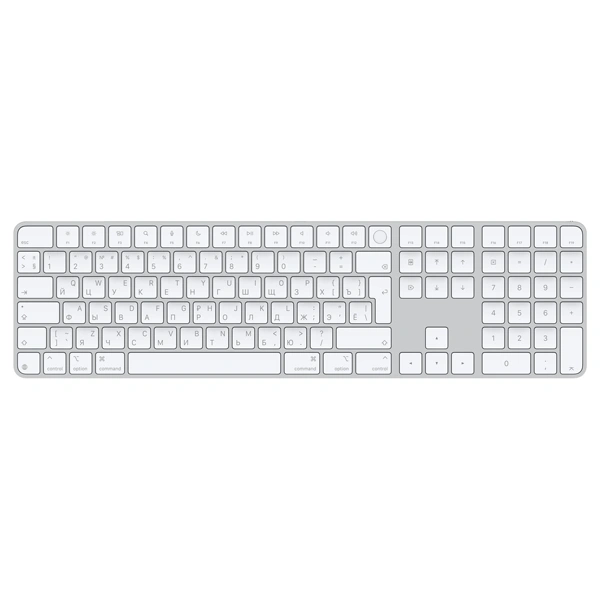 Клавиатура беспроводная Apple Magic Keyboard with Touch ID - Russian - White Keys (MXK73RS/A)