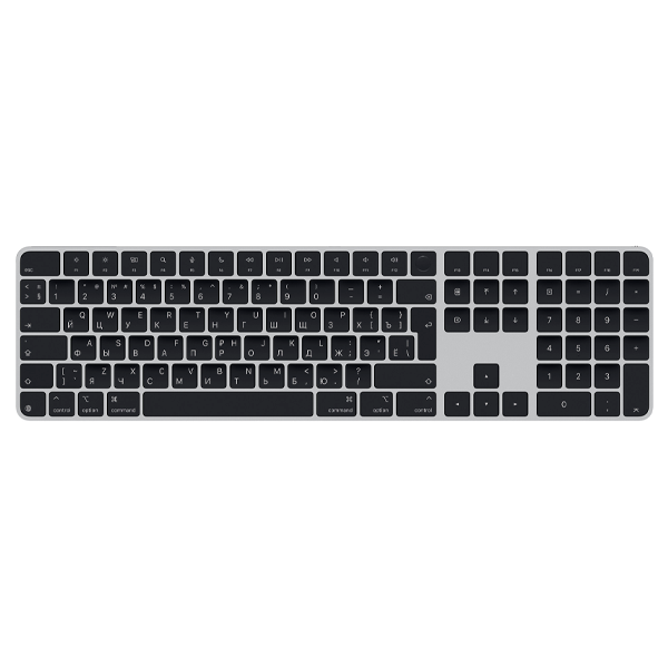 Клавиатура беспроводная Apple Magic Keyboard with Touch ID - Russian - Black Keys (MXK83RS/A)
