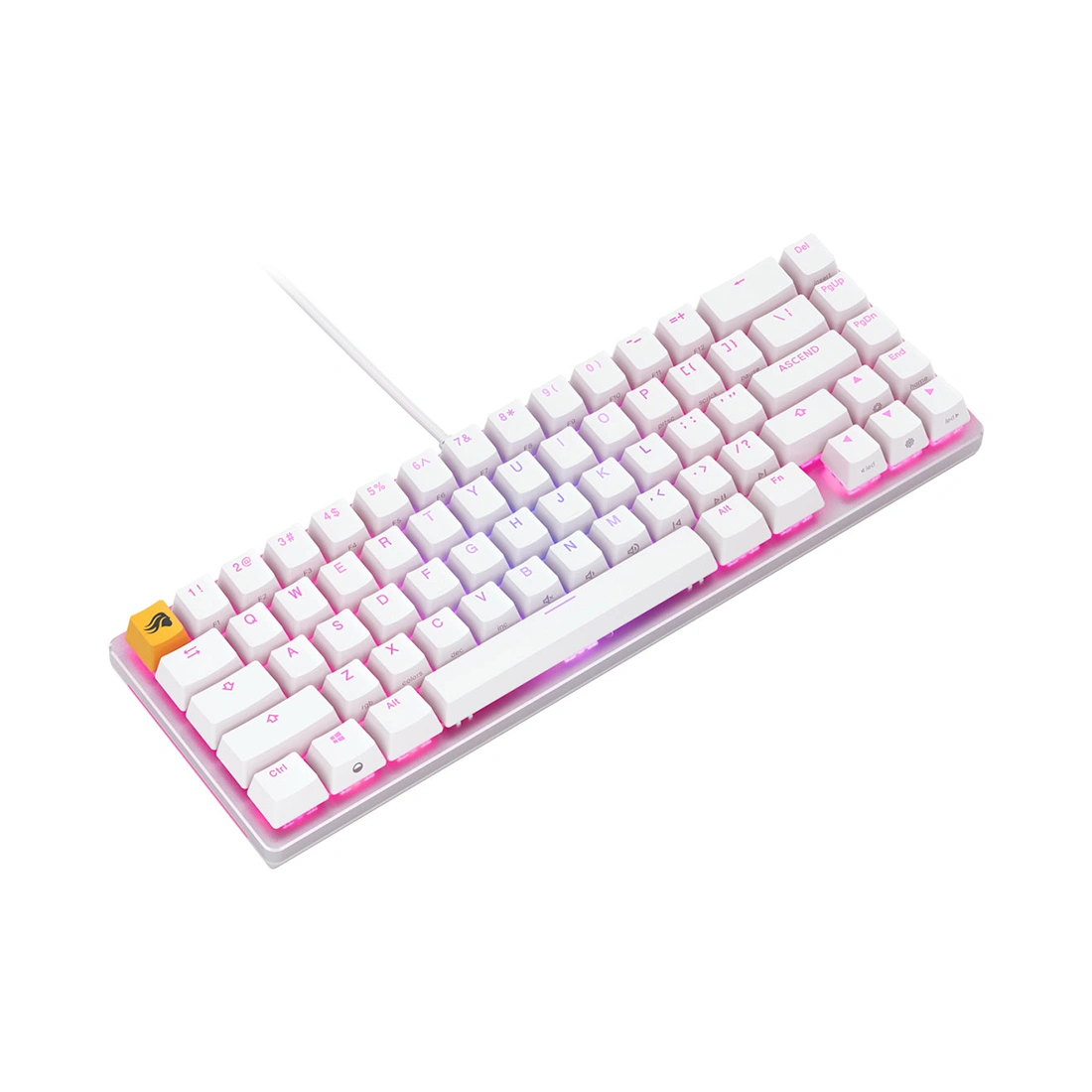 Клавиатура Glorious GMMK2 Compact White (GLO-GMMK2-65-FOX-W)  - фото 4