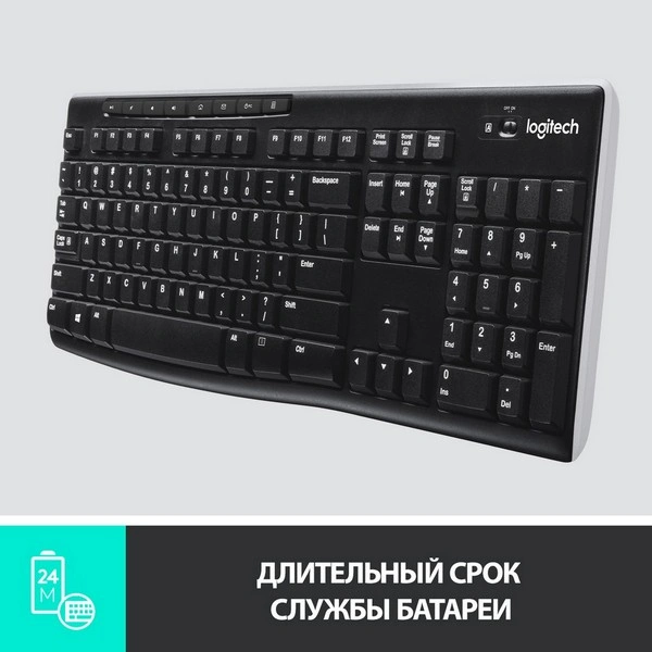 Клавиатура беспроводная Logitech K270 - фото 7