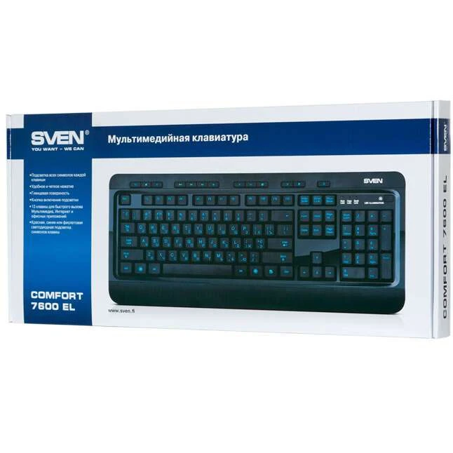Клавиатура Sven Comfort 7600 EL - фото 6
