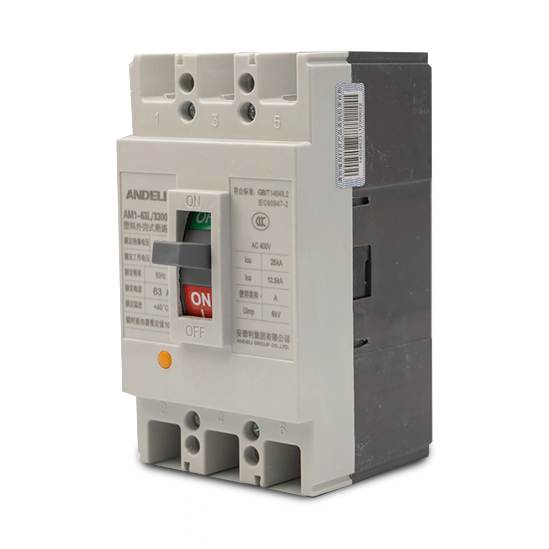 Автоматический выключатель ANDELI AM1-63L 3P 40A 
