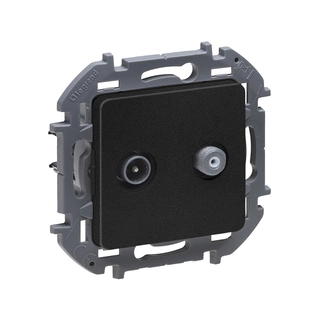Розетка TV/SAT "звезда" Legrand Inspiria 673883 антрацит 