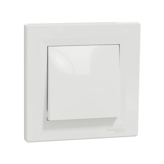 Выключатель одноклавишный SE EPH0500121 Asfora перекрестный в сборе белый 