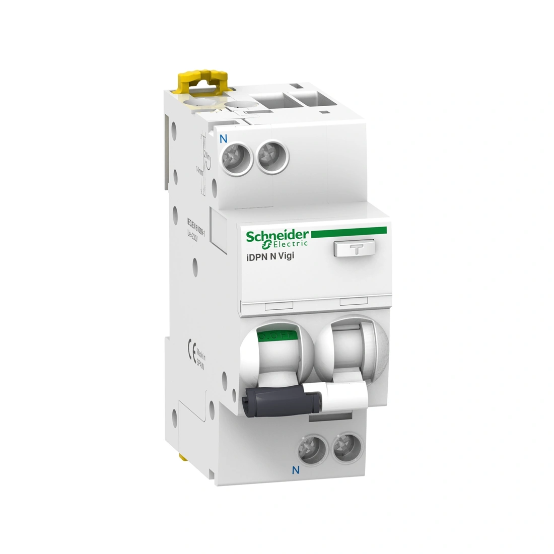 Дифференциальный автоматический выключатель SE A9D31616 Acti9 1P+N 16 А C 30 мА тип AC 6 кА 