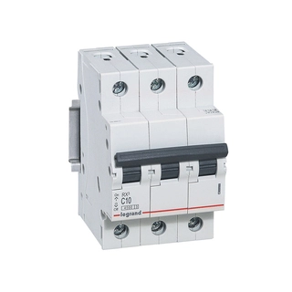 Автоматический выключатель Legrand 419706 3П C 10А RX3 4,5kA 