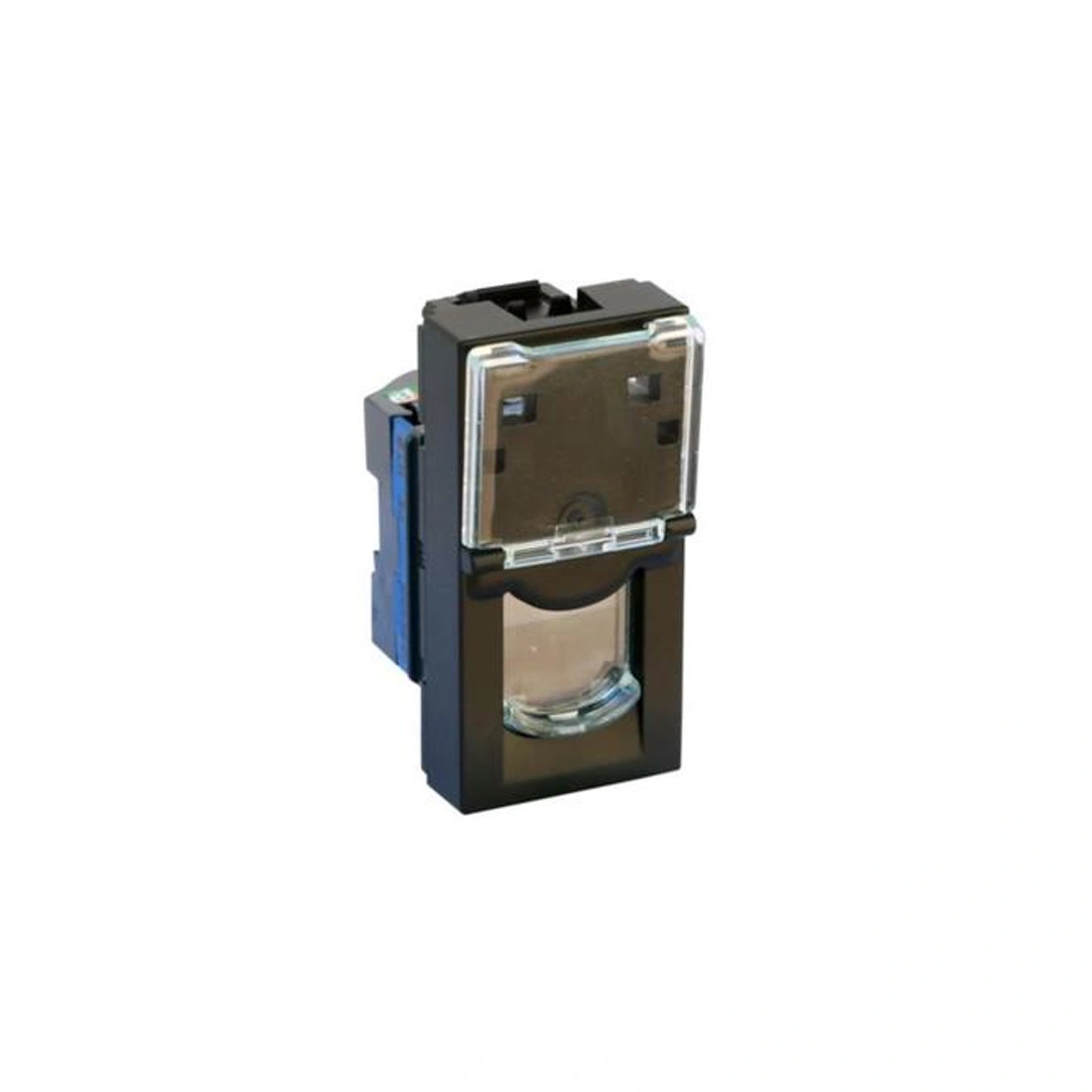 Розетка 1xRJ45 Cat.6 Legrand Mosaic Чёрный 