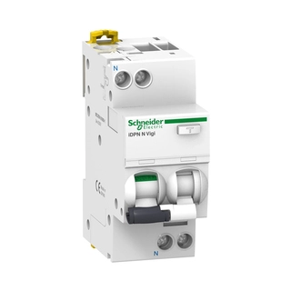 Дифференциальный автоматический выключатель SE A9D31620 Acti9 1P+N 20 A C 30 мA тип AC 6 кA 