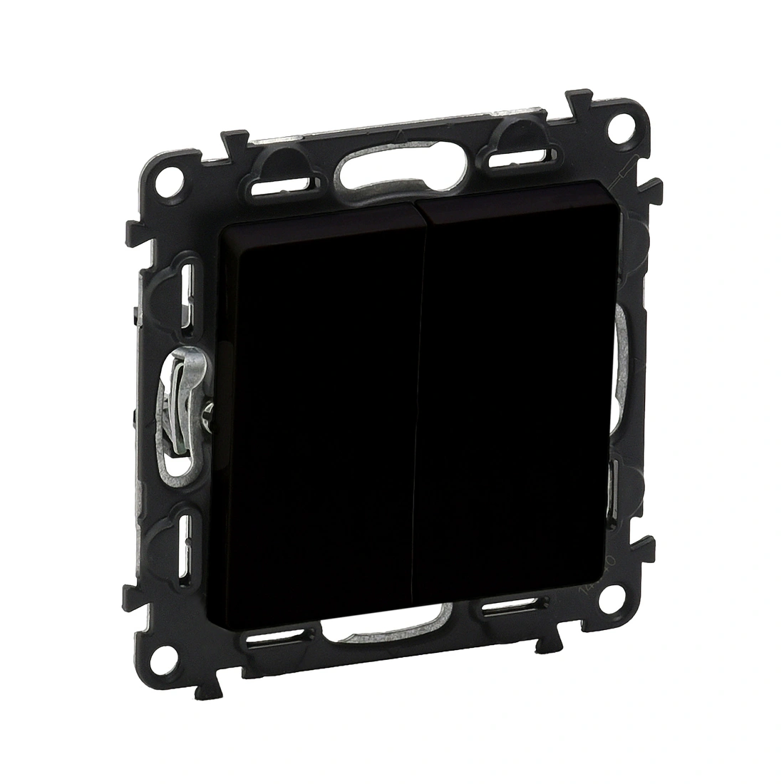 Выключатель двухклавишный Legrand Valena Life 10АХ 250В безвинт.зажим антрацит 