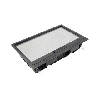 Лючок напольный c изменяемой глубиной 16 модулей DKC 88316 Чёрный 