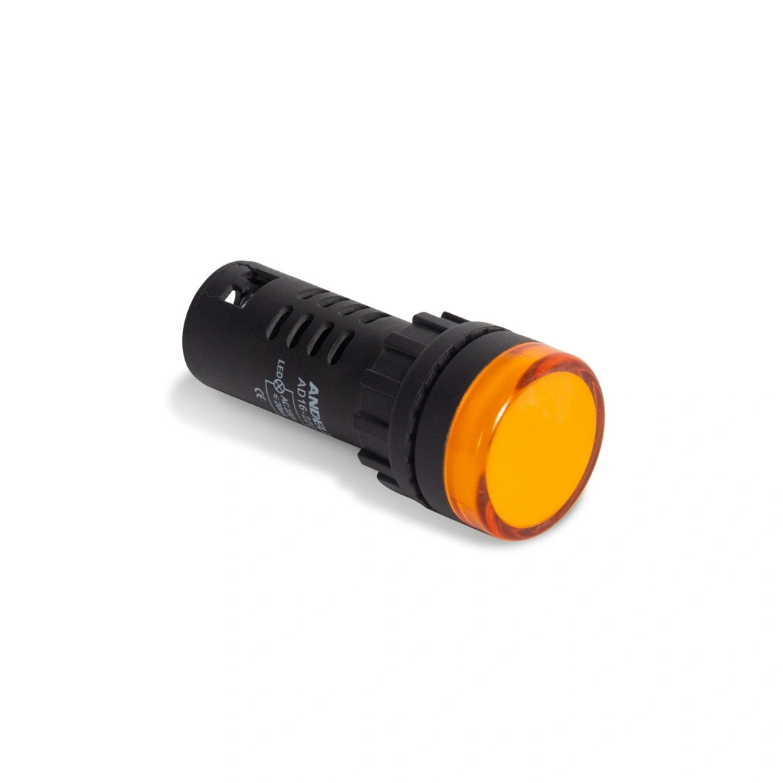 Лампа светодиодная универсальная ANDELI AD16-22D 220V AC/DC (желтая) 