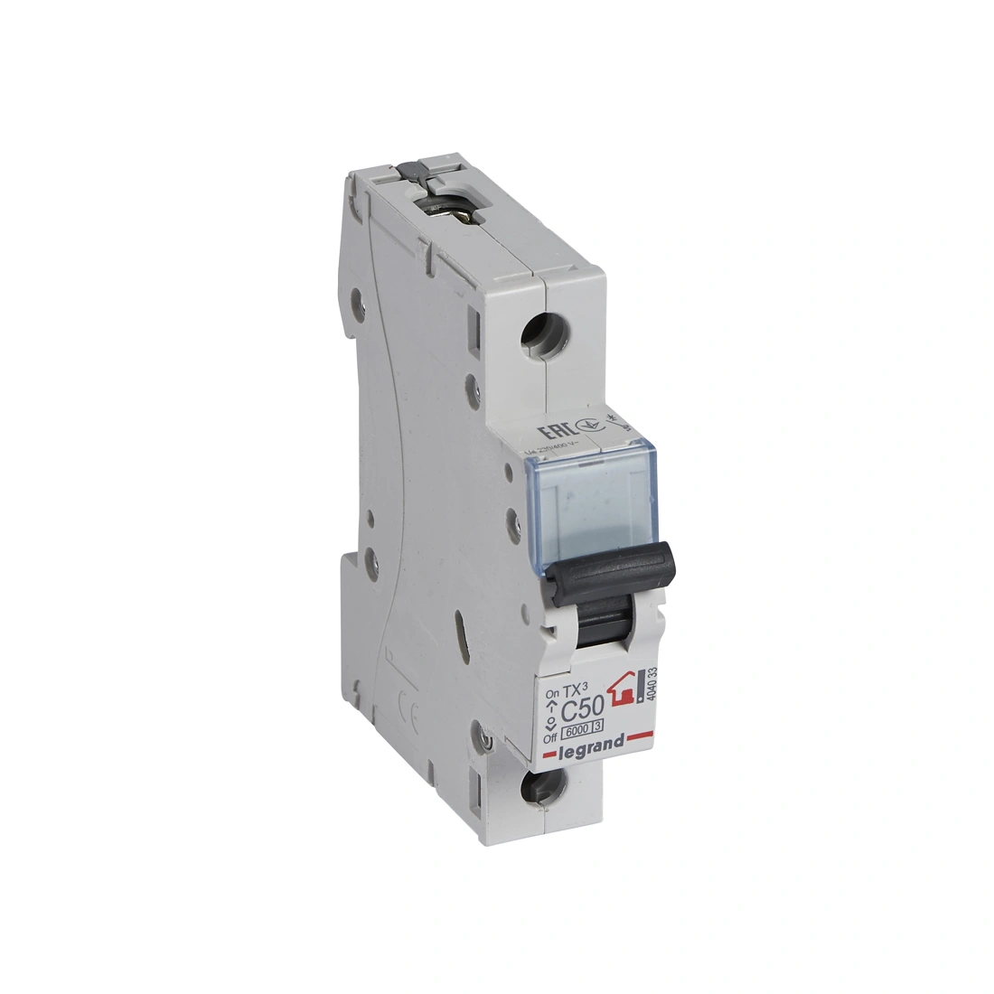 Автоматический выключатель Legrand 404033 1П C50A TX3 6000 6kA 