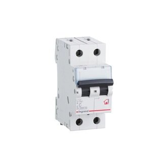 Автоматический выключатель Legrand 404043 2П C 20A TX3 6000 6kA 