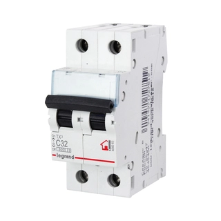 Автоматический выключатель Legrand 404045 2П C 32A TX3 6000 6kA 