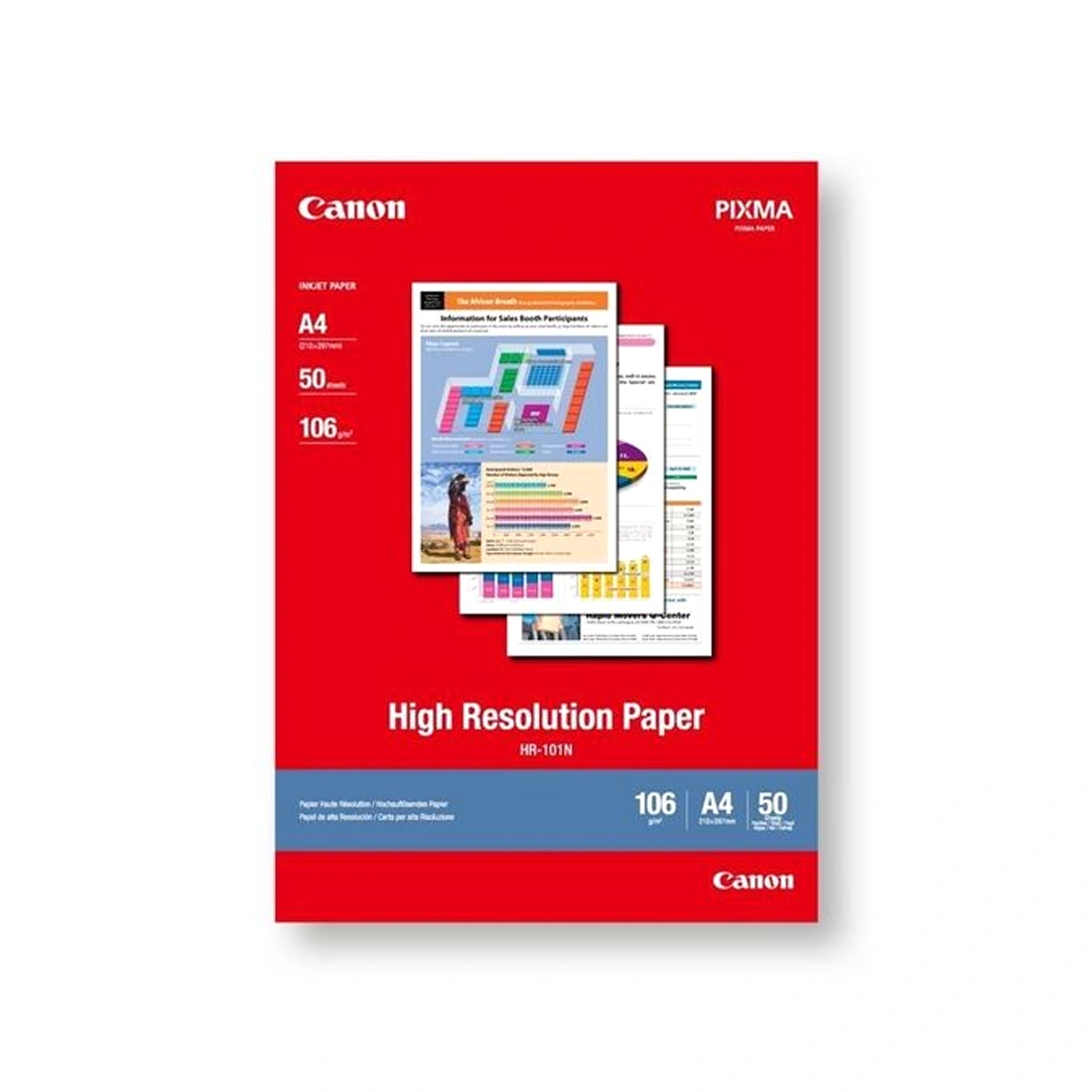 Фотобумага Canon HR-101N A4, 50 шт. 