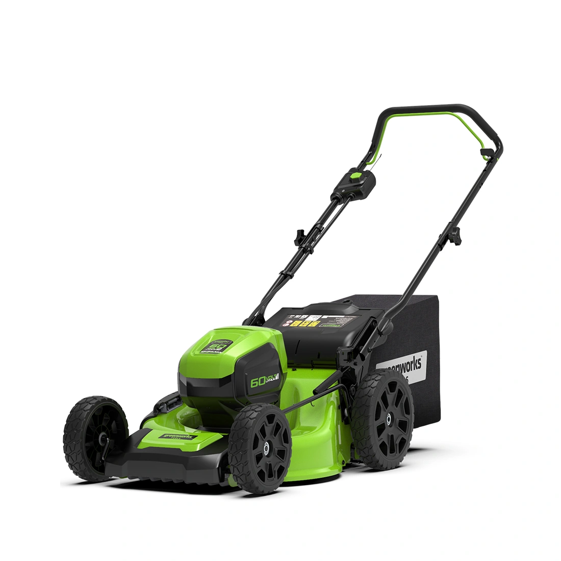 Газонокосилка аккумуляторная Greenworks 2502807UB 60V 46 см бесщеточная с 1хАКБ 4 Ач и ЗУ 
