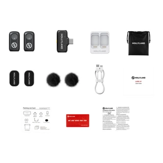 Петличный микрофон Hollyland Lark A1 Mini Duo USB-C Черный - фото 2