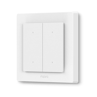 Настенный выключатель двухклавишный Aqara Light Switch H2 EU (4Buttons, 2Channel) 