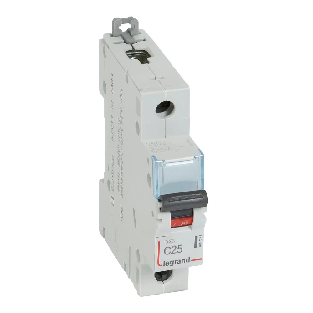 Автоматический выключатель Legrand 407672 1П C 25A DX3 6000 10kA 