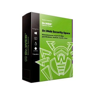 Антивирус Dr.Web Security Space 12М 1 ПК новая лицензия 