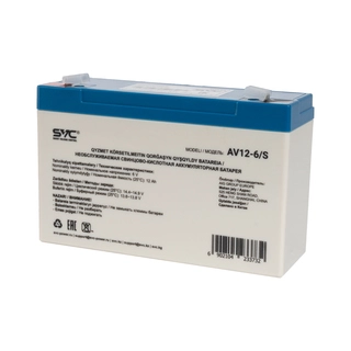 Аккумуляторная батарея SVC AV12-6/S 6В 12 Ач AV12-6/S
