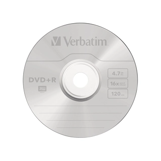 Диск DVD+R Verbatim (43498) 4.7GB 10штук Незаписанный 