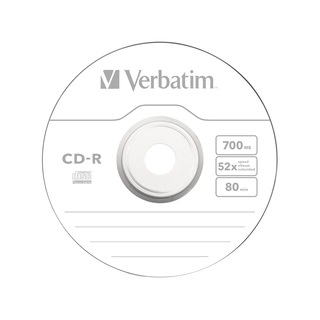 Диск CD-R Verbatim (43432) 700MB 25штук Незаписанный 