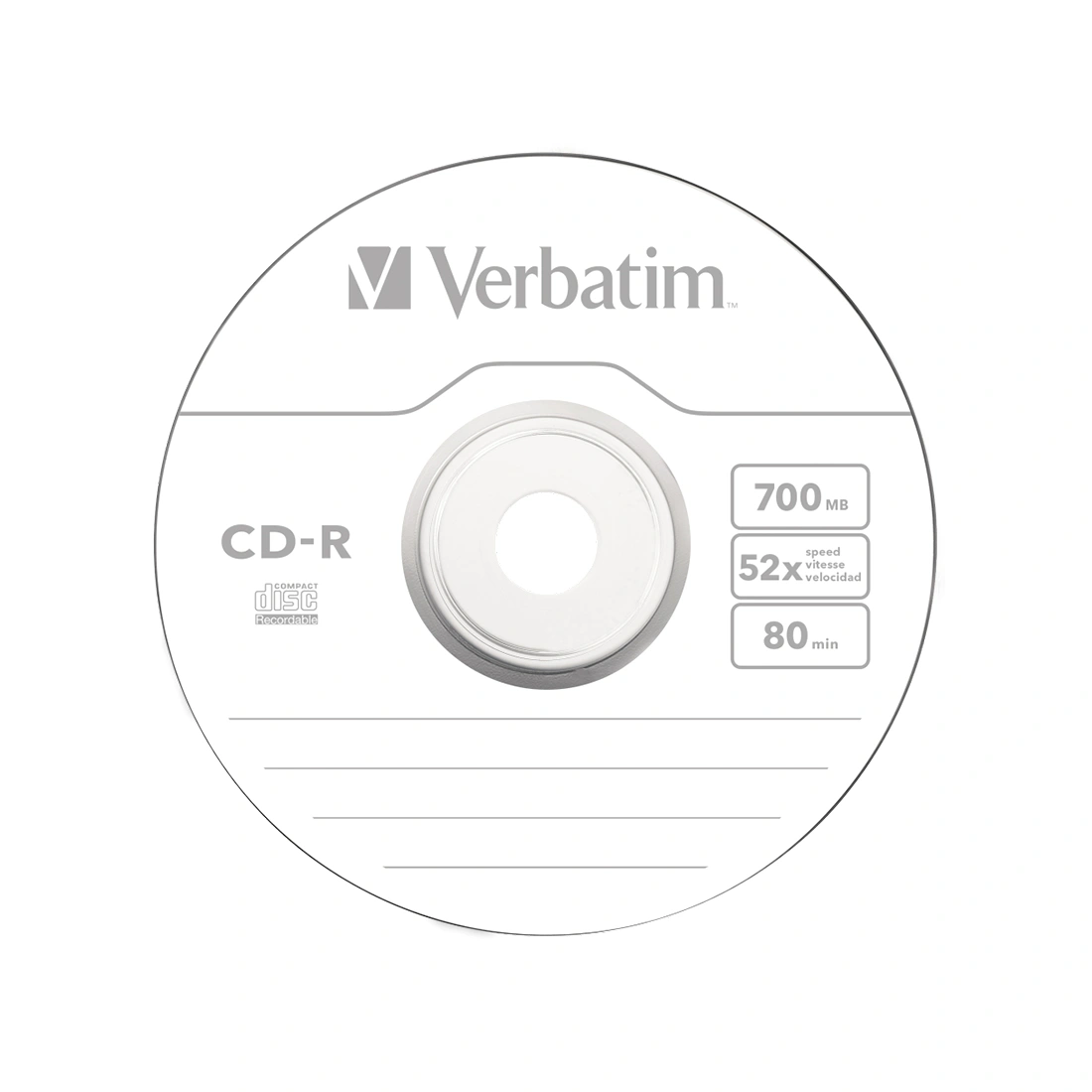 Диск CD-R Verbatim (43437) 700MB 10штук Незаписанный 