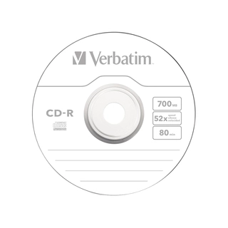 Диск CD-R Verbatim (43437) 700MB 10штук Незаписанный 