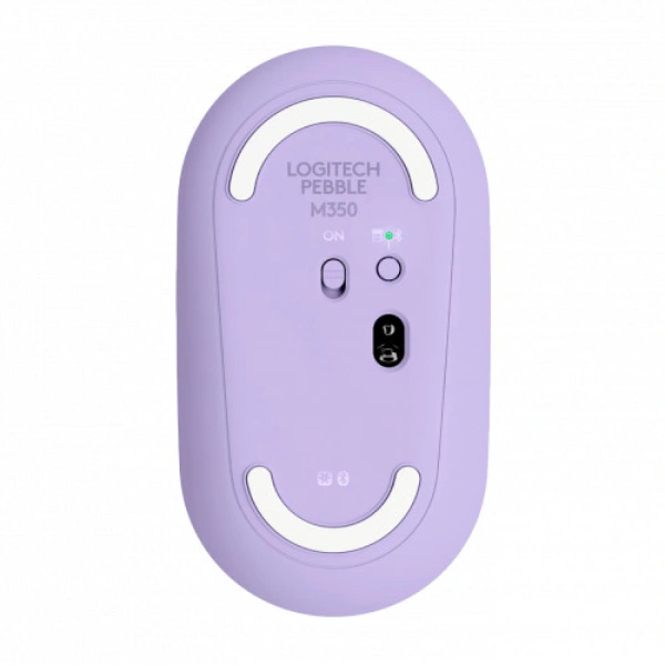 Мышь обычная беспроводная Logitech M350 Lavender - фото 3