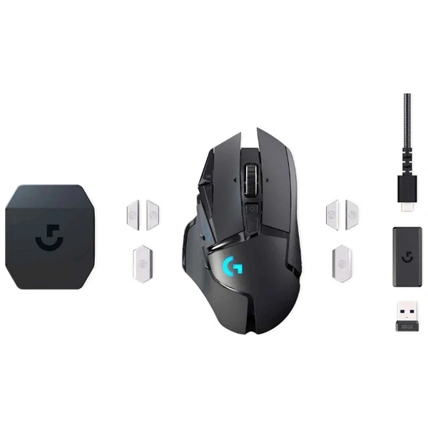 Мышь игровая беспроводная Logitech G502 LightSpeed Black 910-005567 - фото 6