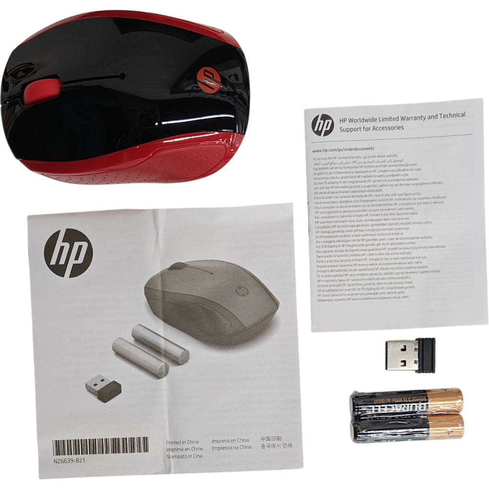 Беспроводная мышь HP 2HU82AA 200 Empress Red - фото 4